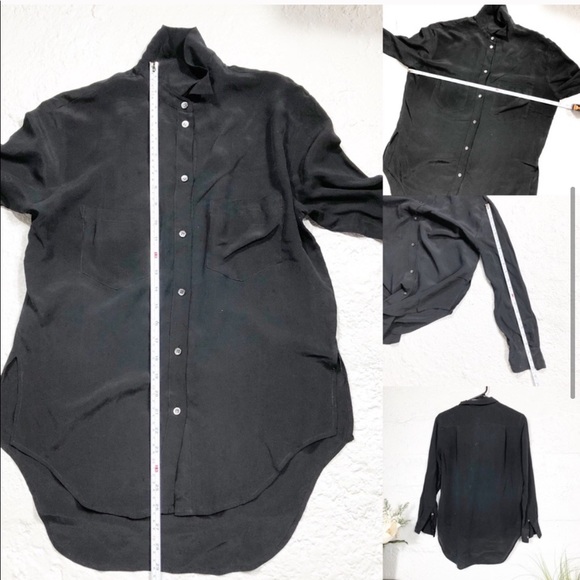 Madewell Silk Spotlight  Button Down Shirt - Picture 4 of 10